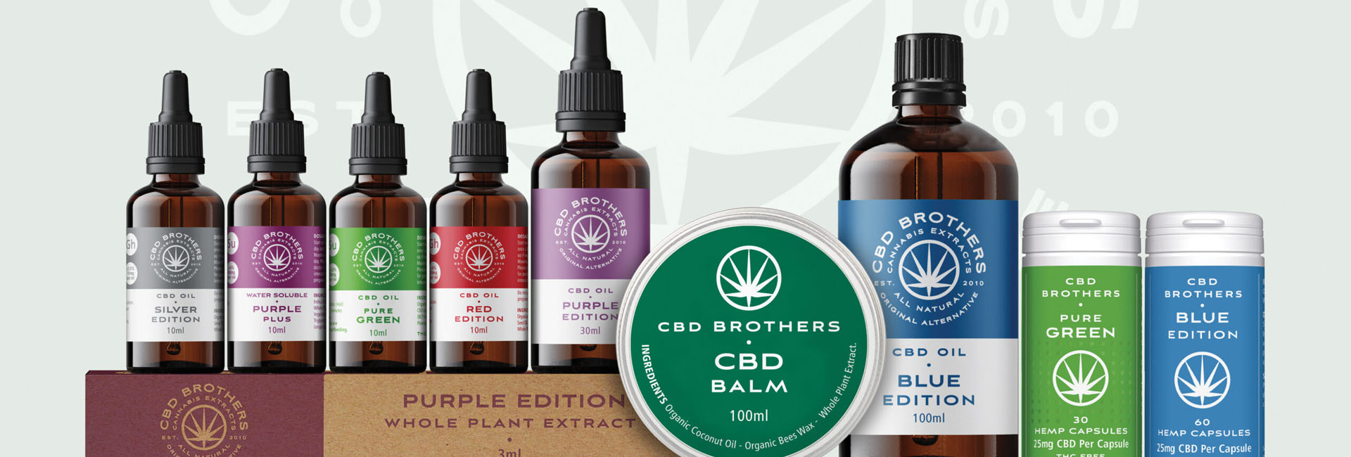 CBD Brothers products range