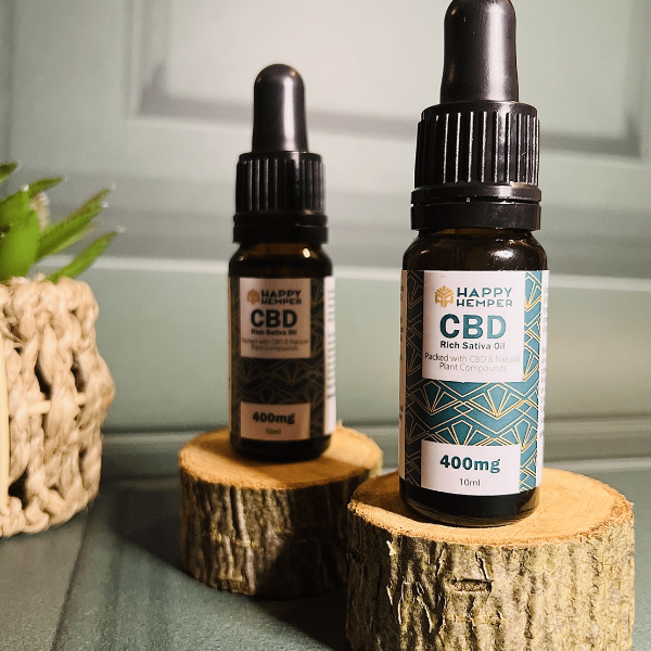 Happy Hemper 400mg and 250mg Cold Pressed CBD Oils