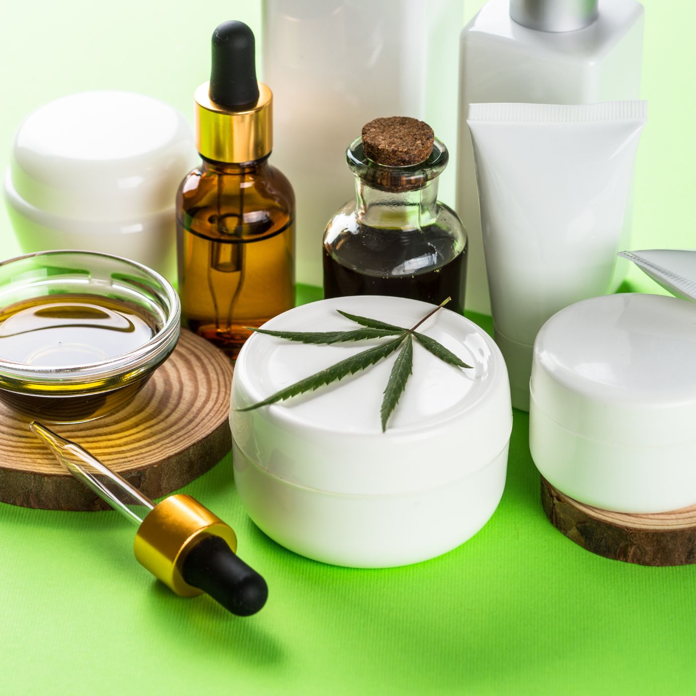 Collection of CBD products