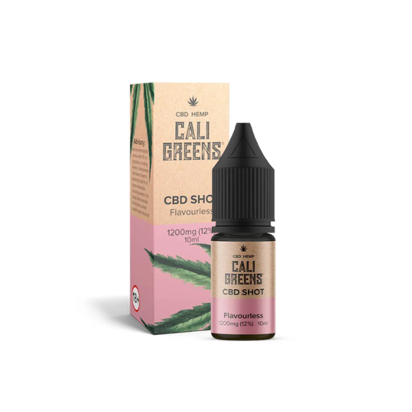 Cali Greens CBD shot bottle & pack