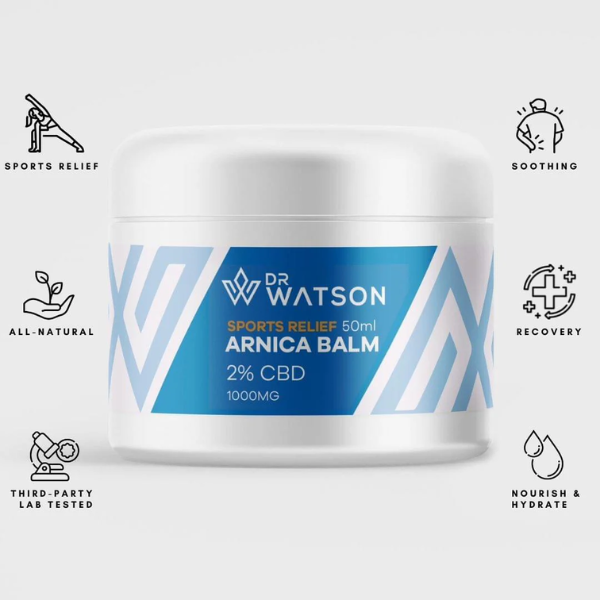 Dr Watson 1000mg CBD Arnica Balm Benefits