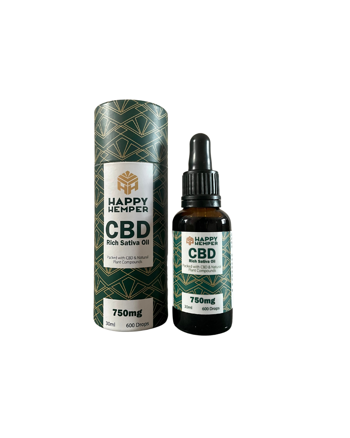 Happy Hemper 750mg Cold-Pressed CBD Oil - 30ml