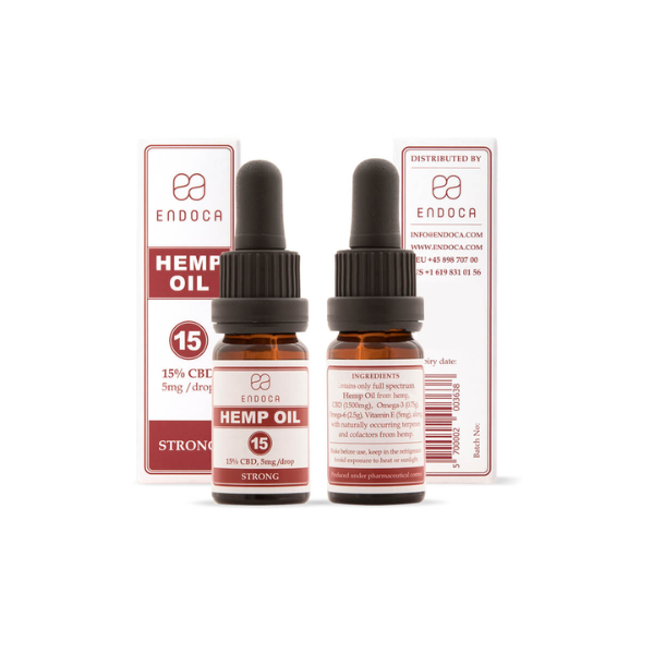 Endoca 1500mg Hemp Oil Drops - 2 Bottles