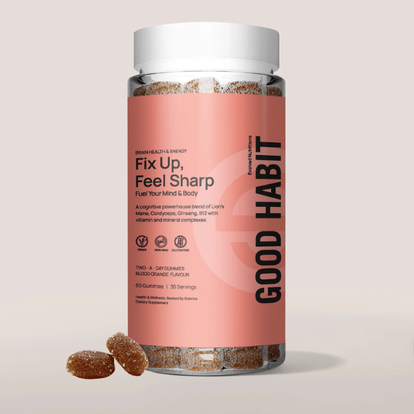 Evolved 'Fix Up, Feel Sharp' Mushroom Focus Gummies