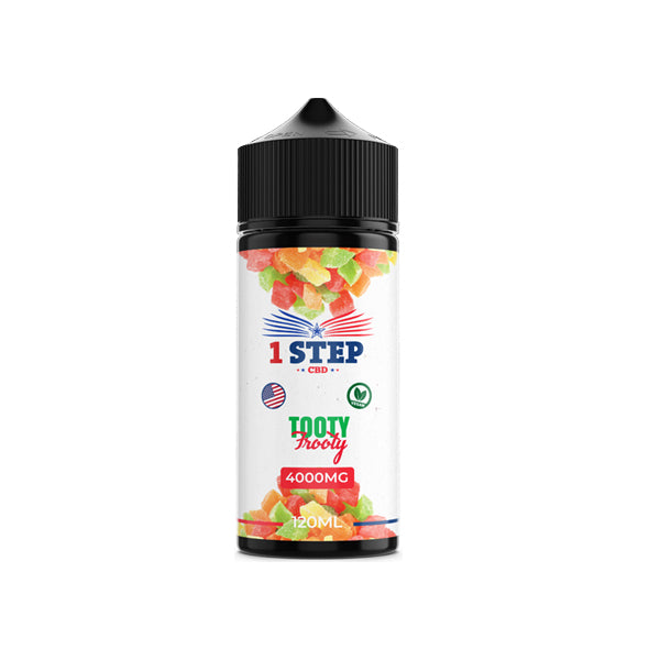 1 Step CBD 4000mg CBD E-liquid - Tooty Fruity (BUY 1 GET 1 FREE) - Shop Now At The CBD Hut 