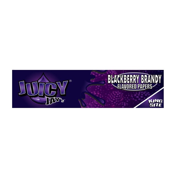 24 Juicy Jay King Size Flavoured Slim Rolling Paper - Full Box - Shop Now At The CBD Hut 