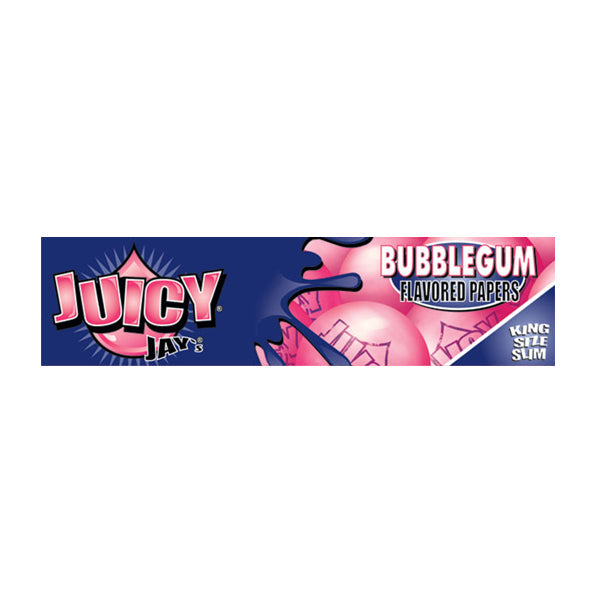 24 Juicy Jay King Size Flavoured Slim Rolling Paper - Full Box