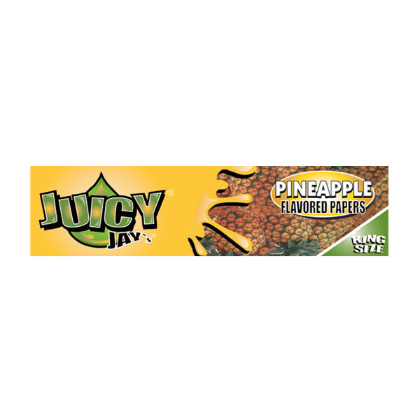 24 Juicy Jay King Size Flavoured Slim Rolling Paper - Full Box - Shop Now At The CBD Hut 