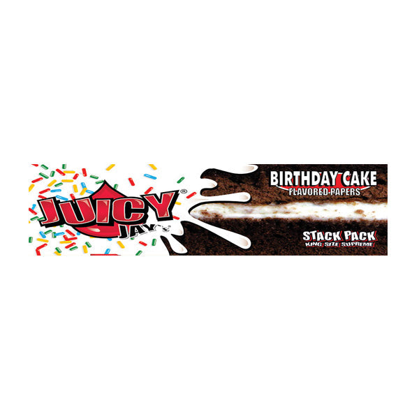 24 Juicy Jay King Size Flavoured Slim Rolling Paper - Full Box - The CBD Hut