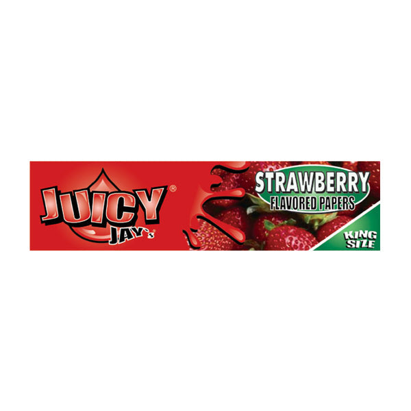 24 Juicy Jay King Size Flavoured Slim Rolling Paper - Full Box