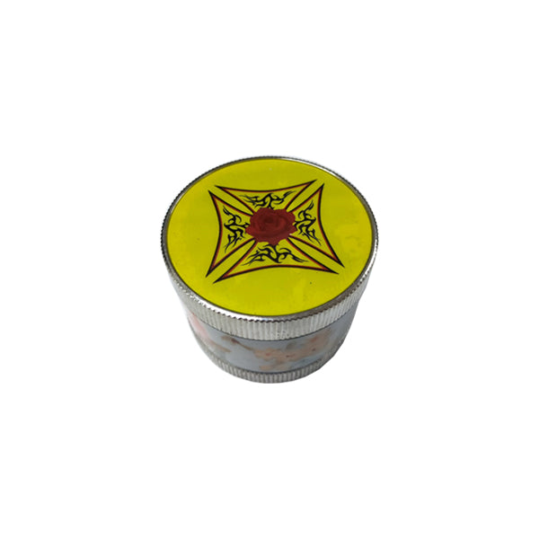 3 Parts 55mm Metal Silver Grinder - Shop Now At The CBD Hut 