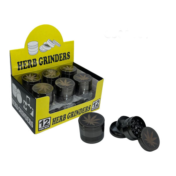 4 Parts Metal Herb Grinder 40mm - Shop Now At The CBD Hut 