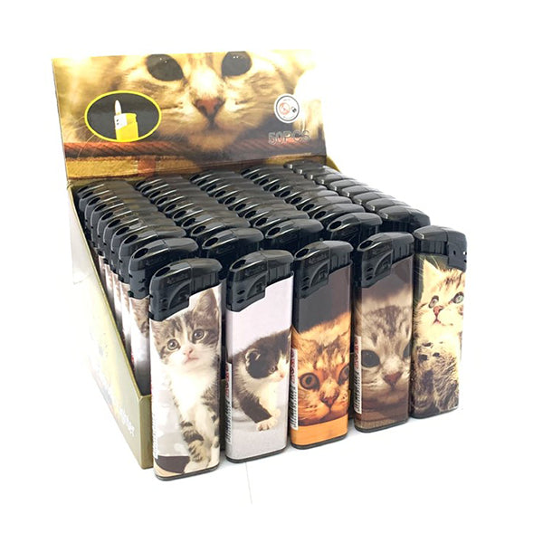 50 x 4Smoke Electronic Printed Lighters - Shop Now At The CBD Hut 