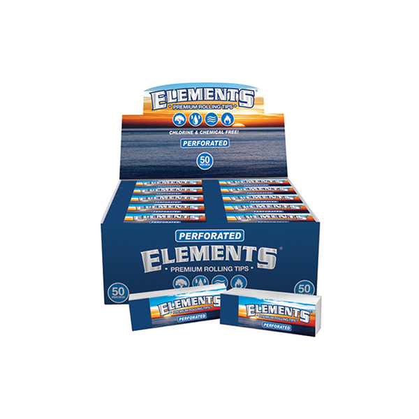 Elements Perforated Premium Rolling Tips - 50 Packs