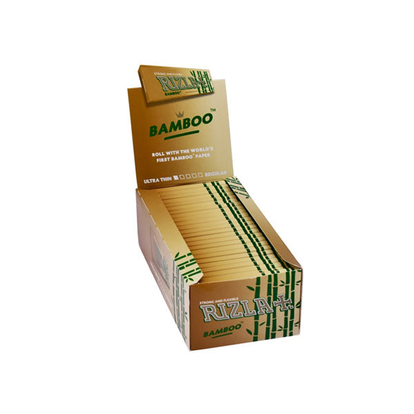 50 nouvelles feuilles à rouler Rizla Bamboo ultra fines régulières