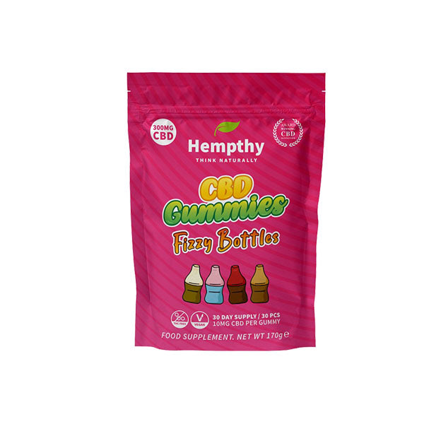 Hempthy 300mg CBD Gummies 30 Ct Pouch - Shop Now At The CBD Hut 