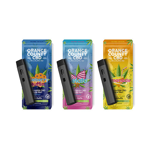 Orange County CBD 600mg CBD Disposable Vape - 1ml 700 Puffs - Shop Now At The CBD Hut 