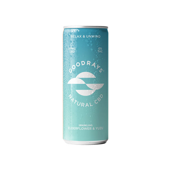 Goodrays 30mg CBD Flor de saúco y Yuzu Seltzer 250ml