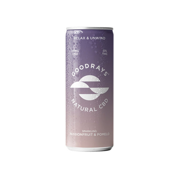 Goodrays 30mg CBD Maracuyá y Pomelo Seltzer 250ml