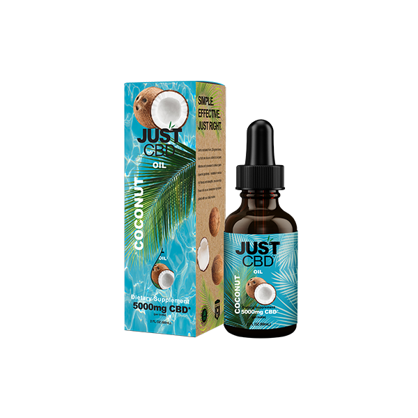 Teinture d'huile de noix de coco Just CBD 5000 mg - 30 ml