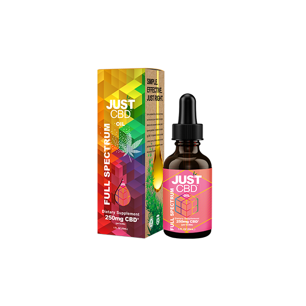 Tintura Just CBD 250 mg de espectro completo - 30 ml