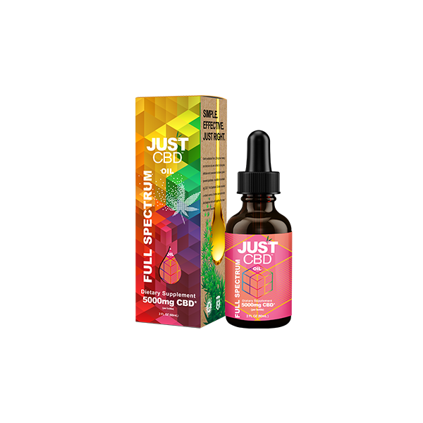 Just CBD 5000mg Full Spectrum Oil Tincture - 30ml