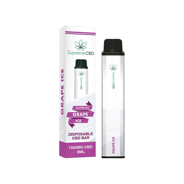 Supreme CBD 1500mg CBD Disposable Vape Device - 3000 Puffs - Shop Now At The CBD Hut 