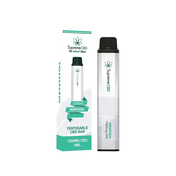 Supreme CBD 1500mg CBD Disposable Vape Device - 3000 Puffs - Shop Now At The CBD Hut 