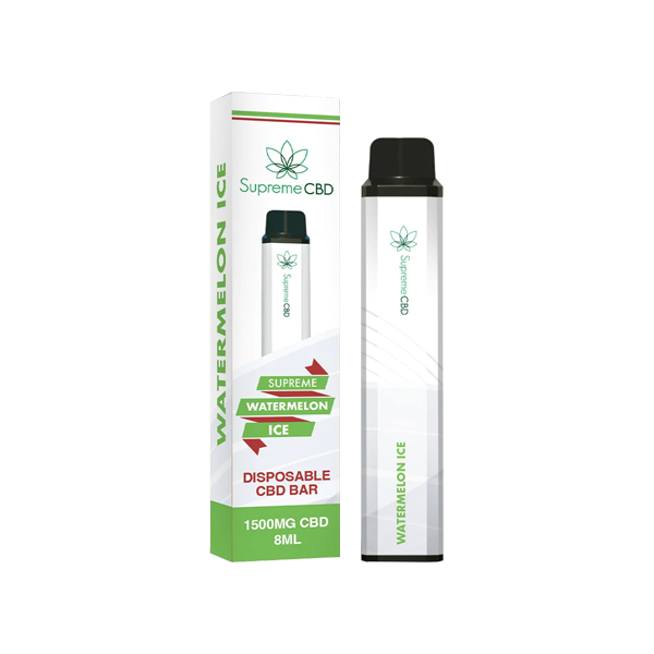 Supreme CBD 1500mg CBD Disposable Vape Device - 3000 Puffs - Shop Now At The CBD Hut 