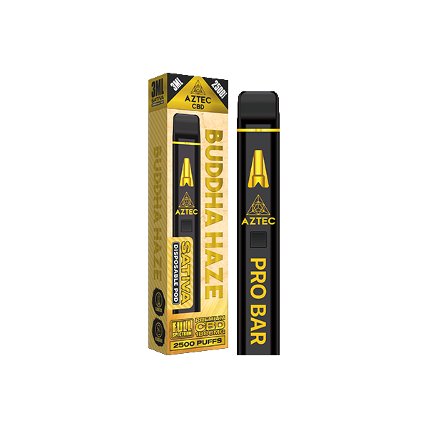 Aztec CBD 1800mg Pro Bar CBD Disposable Vape Device - 2500 Puffs