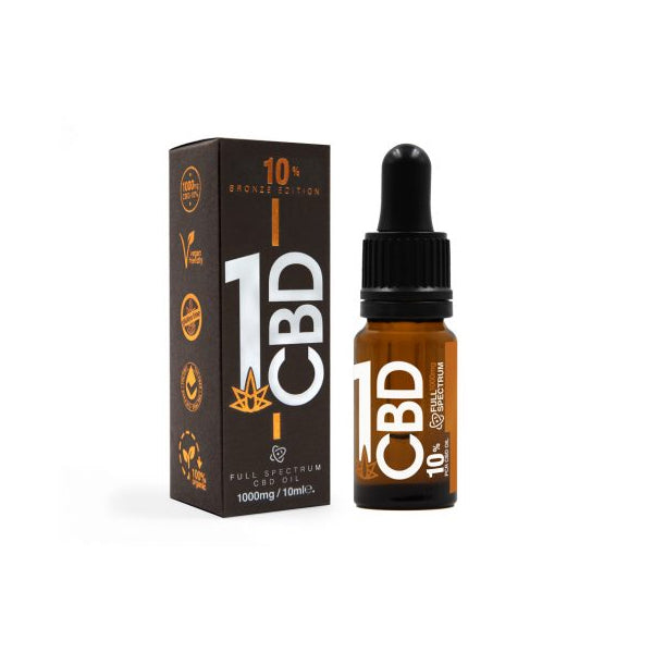 1CBD 10% Cáñamo Puro 500mg Aceite CBD Edición Bronce 5ml