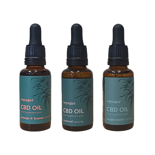 Voyager 1000mg CBD Oil - 30ml - Shop Now At The CBD Hut 