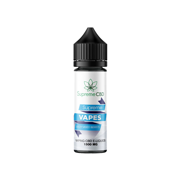 Supreme CBD 1500mg CBD E-liquid - 50ml (60VG/40PG) - Shop Now At The CBD Hut 