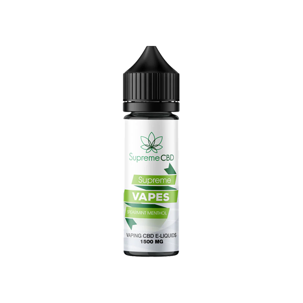 Supreme CBD 1500mg CBD E-liquid - 50ml (60VG/40PG) - Shop Now At The CBD Hut 