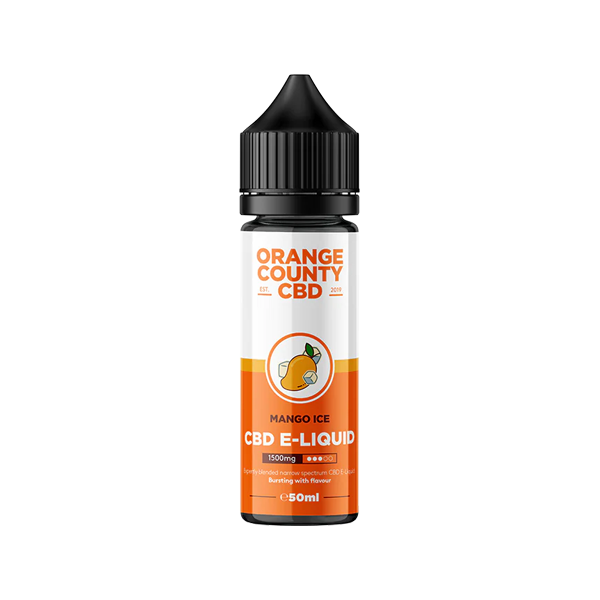 Orange County 1500mg Broad Spectrum CBD E-liquid - 50ml (50VG/50PG) | The CBD Hut 