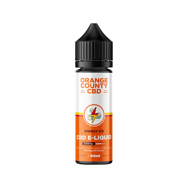 Orange County CBD 1500mg Broad Spectrum CBD E-liquid - 50ml (50VG/50PG) - Shop Now At The CBD Hut 