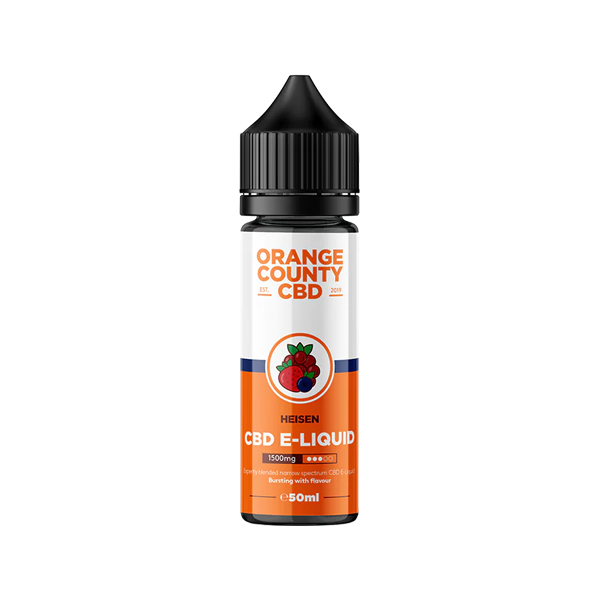 Orange County CBD 1500mg Broad Spectrum CBD E-liquid - 50ml (50VG/50PG) - Shop Now At The CBD Hut 