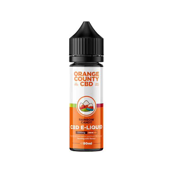 Orange County CBD 1500mg Broad Spectrum CBD E-liquid - 50ml (50VG/50PG) - Shop Now At The CBD Hut 