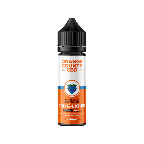 Orange County CBD 1500mg Broad Spectrum CBD E-liquid - 50ml (50VG/50PG) - Shop Now At The CBD Hut 