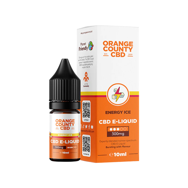 Orange County CBD 300mg Broad Spectrum CBD E-liquid - 10ml (50VG/50PG) - Shop Now At The CBD Hut 