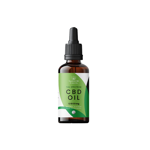 Huile de teinture CBD Supreme CBD 12 000 mg à spectre complet - 100 ml