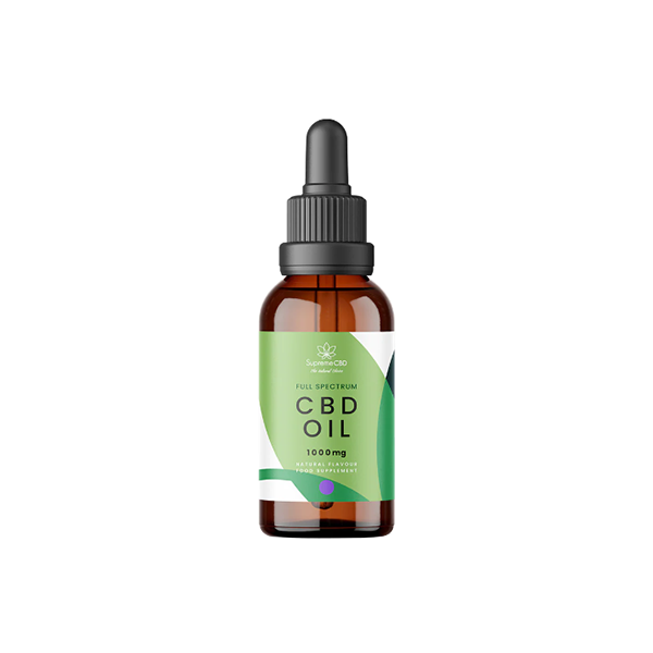 Huile de teinture CBD Supreme CBD 1000 mg à spectre complet - 30 ml