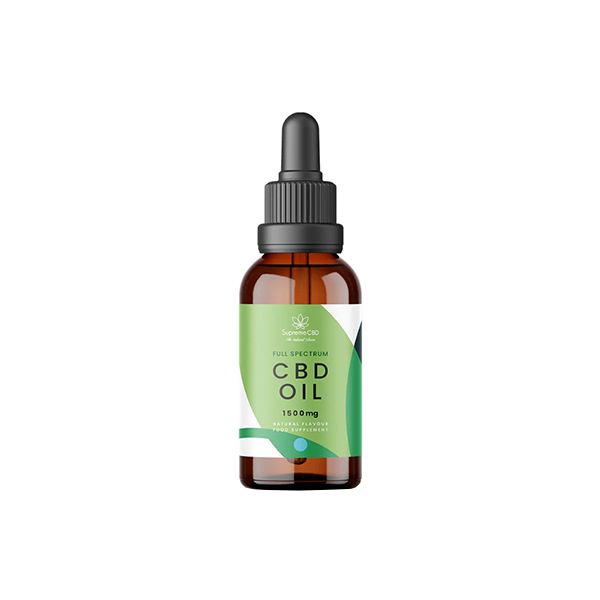 Huile de teinture CBD Supreme CBD 1500 mg à spectre complet - 30 ml