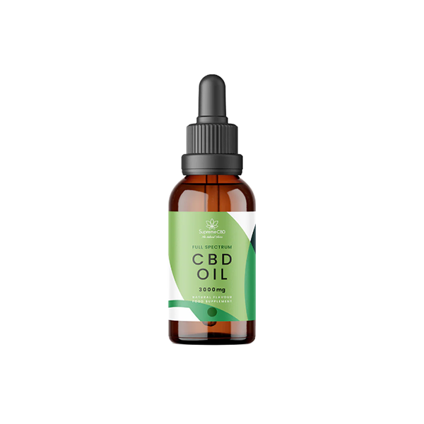 Huile de teinture CBD Supreme CBD 3000 mg à spectre complet - 30 ml