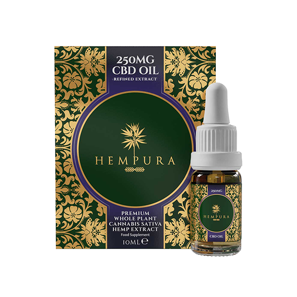 Hempura 250mg Broad Spectrum CBD Oil Refined With Terpenes - 10ml