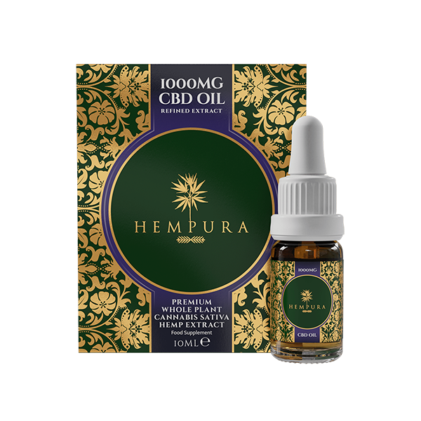 Hempura 1000mg Broad Spectrum CBD Oil Refined With Terpenes - 10ml | The CBD Hut 