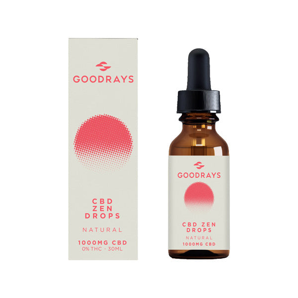 Goodrays 1000mg CBD Gouttes Zen Naturelles - 30ml