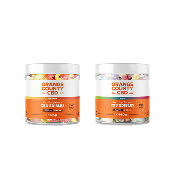 Orange County CBD 1200mg Gummies - Small Pack - Shop Now At The CBD Hut 