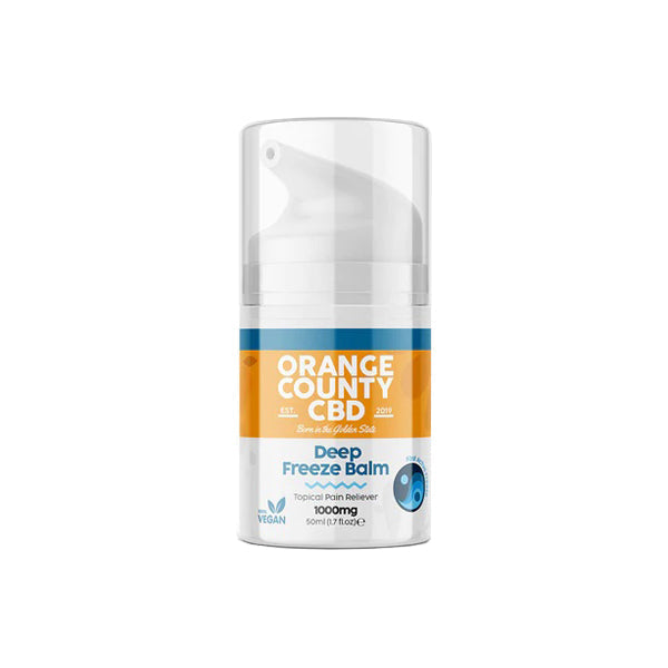 Bálsamo muscular congelado profundo con CBD 1000 mg del condado de Orange 50 ml