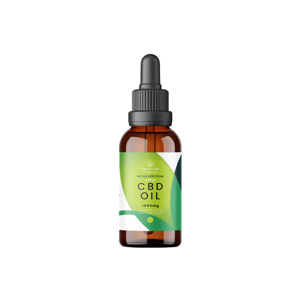 Supreme CBD 1000mg Huile de CBD de pomme à large spectre - 30ml